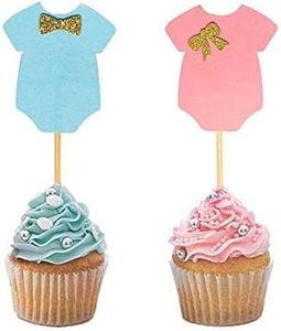 Confetti! - 20Pcs Cupcake Toppers Baby Shower Party Decorations Its a Boy Girl Babyshower DIY Kids Birthday Supplies Baptism Gender Reveal