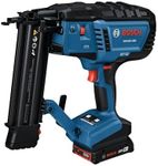 BOSCH GTH18V-18M 18V Brushless 18-Gauge Narrow Crown Stapler - Cordless, Powerful, and Precise for Furniture, Upholstery, and Cabinetry Applications (Bare Tool)