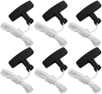 hiSpkNix 6-Pack 3.9ft Recoil Starter Rope with Handle – 4mm Cord Compatible with Honda GX160-GX390 Series, Lawn Mowers, Generators & Small Engines​