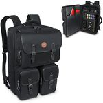 GOgroove Audio Mixer Backpack - Podcast Mixer Case Compatible with RODECaster Pro, RODECaster Pro II, Microphones, Headphones, and More Podcast Equipment with Customizable & Scratch Resistant Interior