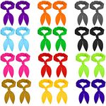 24 Pieces Ice Cooling Scarf Cooling Neck Bandana Cooling Scarves Ice Neck Scarf Cool Bandana Summer Ice Cool Neck Wrap Headband Ice Scarf Collar Neck for Men Women Hot Weather Outdoor Activities, As