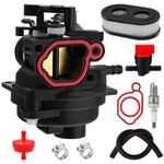 WIOR 799584 Carburetor Kit Replacement with Air Filter for Lawn Mower 592361 594057 594058 594529 09P702, Fits for Husqvarna LC121P B&S Carb 550EX 625EX 675EX 725EXI 140cc 09P702 Troy Bilt TB110 TB200