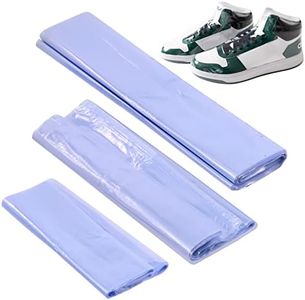 Tanstic 150Pcs Shoe Shrink Wrap Bags, 11"x18" 10"x12" 7"x12" Heat Shrink Bag Shoes Protector Heat Shrink Plastic Wrap for Shoes