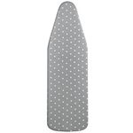 LEEWEITAS Ironing Board Covers, Extra Large Ironing Board Cover with 100% Cotton Top and Thick Padding, Easy Fit and Scorch Resistant (Gray dot, XX-Large)