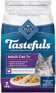 Blue Buffalo Tastefuls Adult 7+ Natural Dry Cat Food, Chicken 7lb bag