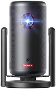 NEBULA Capsule 3 1080p Mini Projector with Stand, Official Google TV & Built-In Netflix, 200 ANSI-Lumen, Dolby Digital, 120-Inch Display, Built-in Battery with 2.5 Hours of Playtime