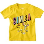 Bon Organik Boy's Regular Fit T-Shirt (BON11017_Yellow Lion