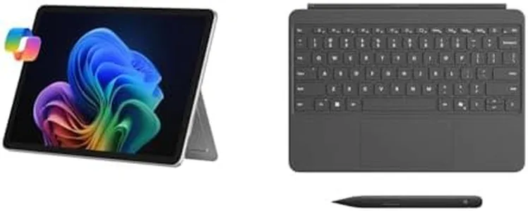 Microsoft Surface Pro 12" Copilot+ PC (2025), 16GB RAM, 256GB SSD | Keyboard + Slim Pen 2, Microsoft 365 Personal | 3-in-1 Bundle | Platinum