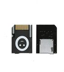 Perfect Part For PSVita Game Card to Micro SD TF Card Transfer Adapter Push to Eject for PSVita SD2Vita 1000 2000 Henkaku 3.60 Game Accessor - Black