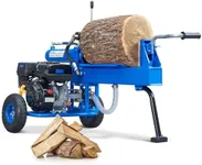 AidBuilt 20 Ton Portable Gas Log Splitter, 7HP Engine Wood Splitter with Dual-Gear Hydraulic Pump, Rapid Auto Return, Max Log Size 21"x16.5", Horizontal Full Beam Steel Wedge for Firewood/Forestry Use
