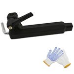 Wood Lathe Tool Rest Holder Base for Mini Benchtop Lathe, Cast Iron Wood Lathe Tools and Accessories for Woodturning, 5/8 Inch Hole Diameter