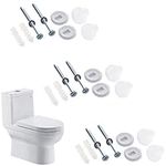 3 Set of Toilet Bidet Anchor Bolts Fixing Kit Fitting Screws Repair Fixings Fitting Screws for Floor Bathroom Toilet