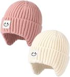 FURTALK Baby Beanie Winter Warm Hats Fleece Lined with Earflap Cute Knit Kids Caps