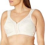 Playtex Women's 18 Hour Comfort-Strap Wireless Bra, Full-Coverage Bra with 4-Way TruSupport, Natural Beige, 38DD