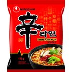 Nongshim Shin Ramyun Noodle Soup (Hot&Spicy) 120 Grams (Pack Of 5)