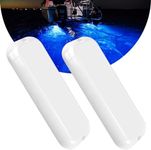 Goldlife B5 Marine Underwater Boat Lights, Blue 2x3000LM 6.5" 10-36V IP68 Waterproof, Pure White Look, Soft Lighting for RV Boat Exterior Interior Transom Pontoon Deck Yacht Stern Fishing