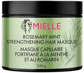 Mielle Rosemary Mint Strengthening Hair Mask for Damaged Hair - Deep Conditioning Treatment Enriched with Biotin, Honey & Coconut Oil - Helps Encourage Longer, Healthier Strands, 340 ml (Pack of 1)