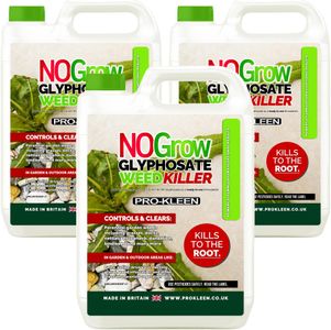 Pro-Kleen NOGROW Weed Killer, 3 x 4L – Powerful Garden Herbicide