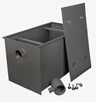 Wentworth 50 Pound Commercial Grease Trap Interceptor for Restaurant Under Sink Kitchen, 25 GPM, WP-GT-25