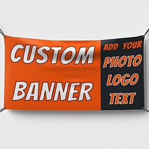 Striscion Personalizzate Personalizzato Striscione con immagine/logo/testo 150X100cm/180X120cm Perfetto per feste di Compleanno, Anniversari, lauree, Festa del papà, Festa Della Mamma e Altre Feste
