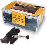 ManCoda Hidden Deck Fasteners for Composite Decking Board, Composite Decking Clips & Plastic Hidden Fasteners with Screws, Universal Composite Deck Fasteners, 900 Per Box for 500 SQ.FT.