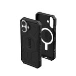 URBAN ARMOR GEAR UAG Designed for iPhone 16 Case 6.1" Pathfinder - Compatible with MagSafe Charging Rugged Shockproof Anti-Slip Military Grade Protective Cover, Black