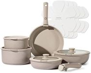 CAROTE 15pcs Pots and Pans Set, Non