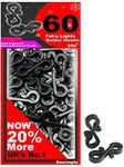 S4U Plastic Gutter Hooks Multi Pack Outdoor Christmas Lights S Clips for Securing String Lights Icicle Lights (60 Pack)