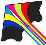 Kite for adults kids, Easy to Fly Rainbow Delta Large Kite