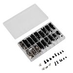 300Pcs M2 M2.5 M3 Laptop Computer Screws Kit Set for Pc Case, Power Supply, Motherboard, Hard Disk, Fan and Floppy Drive