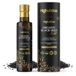 Black Seed Oil, 250ML Cold Pressed Organic, Nigella Sativa Black Cumin Seed Oil with High Thymoquinone, Omega Rich for Hair, Skin, Joints, Immunity – Non GMO, Vegan, Kalonji Oil