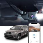 Fitcamx 4K Dash Cam Suitable for Toyota Highlander LE Limited L XLE XSE Platinum 2017 2018 2019(3rd Gen), Discreet OEM Style Camera for Cars,UHD Video G-Sensor WiFi, Factory Look, Plug&Play, 64GB Card