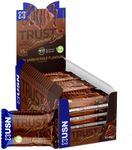 USN Trust Vegan Brownie Bar, Dark Chocolate Protein Brownie: High Protein Bars, Perfect On-the-Go & Post-Workout Protein Snacks (12 x 60g Bars per Pack)