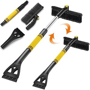 XiXiRan Cepillo de Nieve Retráctil, Cepillo de Nieve Extensible y Rascador de Hielo para Coche, Cepillo de Nieve y Rasqueta de Hielo, Pala de Nieve con Nieve Cepillo, para Ventanas de Parabrisas, etc