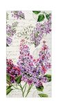 Boston International Hand Towels for Bathroom Guest Towels Disposable, Decorative Paper Fingertip Towels or Paper Napkins Dinner Napkins Purple Lilacs Floral Pak 32