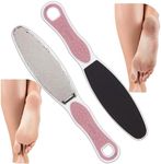 Made in Germany Double Sided Foot File Callus Remover, Stainless Steel and Emery Sides Feet Scrubber, Professional Pedicure Foot Care Tool Rasp, Long Lasting Foot Buffer, Heel Scraper, Wonder Pedi