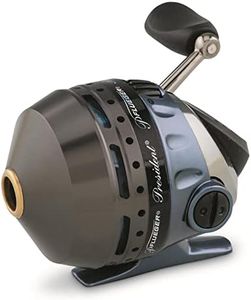 Pflueger President Spincast Reel, Size 6 Fishing Reel, Right/Left Handle Position, Aluminum Spool, Dial Drag System, Blue