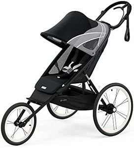 CYBEX AVI Jogging Stroller, Lightweight Aluminum Frame, Compact Fold for Storage, Height-Adjustable Handlebar with One-Handed Steering, Rear-Wheel Suspension & Handbrake, For Infants 9 months+