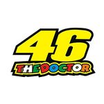 KaaHego The Doctor Bike, Tank, Helmet, Car Windows, Rear, Sides, Hood, Bumper Sportive Sticker Pack of 2