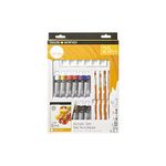 Daler-Rowney Simply Acrylic Paint 25pcs Technique Set, 12 x 12ml Assorted Colours, Ideal for Entry-Level Artists & Hobbyists