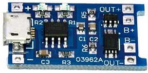 SpiffySky USB Lithium Battery Charger Module with Protection Circuitry 18650 TP4056 (Micro USB (18650))