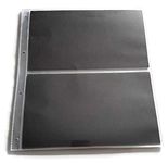 First Day Cover Album Double Pages with Black Inserts (Pack of 100)