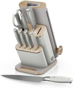 Ninja® NeverDull® 10-Pc Knife Set, Amazon Exclusive Bone & Champagne