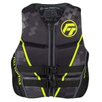 Full Throttle Adult Rapid Dry Flex Back Life Jacket, Green, Medium