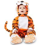 Spooktacular Creations Deluxe Baby Tiger Costume Set for Halloween Dress Up Party, Animal Theme Party(3T)