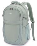 ECOHUB Travel Backpack for Women Men, Carry On Backpack with 17.3" Suspended Laptop Bag, 28L Flight Approved Fashion Water-Resistant Lightweight Daypack with 12 Pockets for Causal Work College, Green