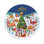 Webby Wooden Christmas Town Jigsaw Puzzles for Kids, 60 Pcs