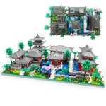 Seyaom Mini Chinese Architecture of Suzhou Garden with Cherry Blossom Tree Building Blocks Set, Botanical Building Set for Adults, 14+ Teens-3888 Pcs