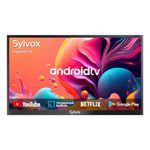 SYLVOX 75" Smart Outdoor TV for Android TV, 4K UHD 1000Nit Brightness Outdoor Television for Partial Sun, IP55 Waterproof Outside TV Share to TV, Voice Assistant, WiFi, 3 HDMI Input (Deck Pro Series)