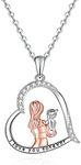 Fryneauy Mother Daughter Necklace J